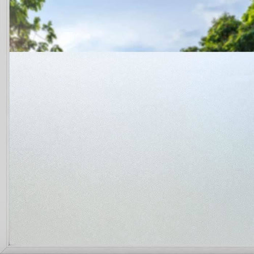 Film Dépoli pour Vitre Opaque – Intimité Électrostatique Salle de Bain + Raclette Offerte